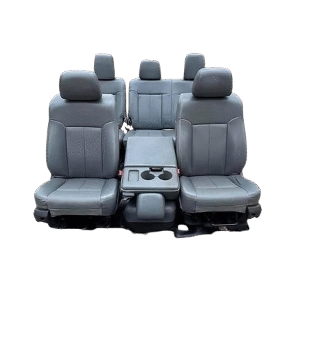 Complete Set of Front and Rear Seats with Center Console for 2011-2016 Ford F250/F350 Super Duty