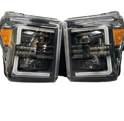 2011-2016 F250 F350 Black Full LED Headlights