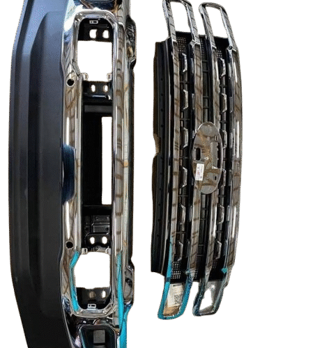Ford F-250 Chrome Grill and Front Bumper with Tow Hooks and Fog Lights