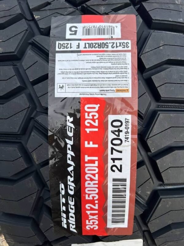 Brand New 35/12.50R20 Nitto Ridge Grappler Tires