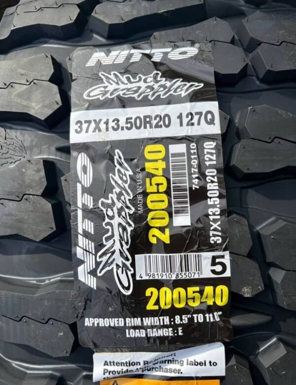 Set of 4 Brand New 37/13.50R20 Mud Grappler Tires
