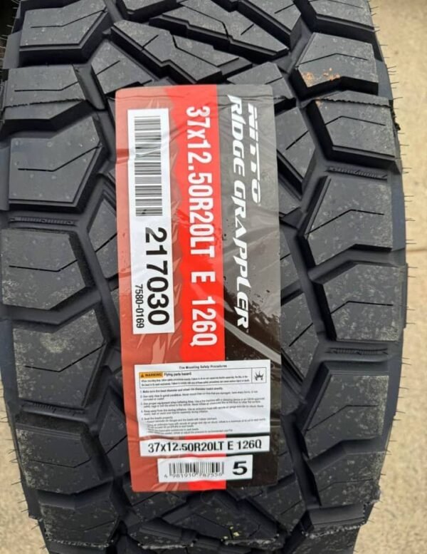 Set of 4 Nitto Ridge Grappler Tires 37x12.50R20