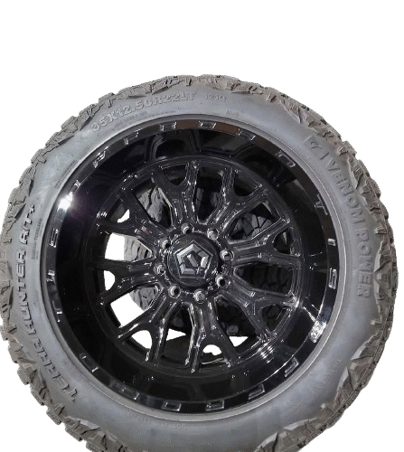 22x12 TIS 560B Wheels with Venom Hunter Tires