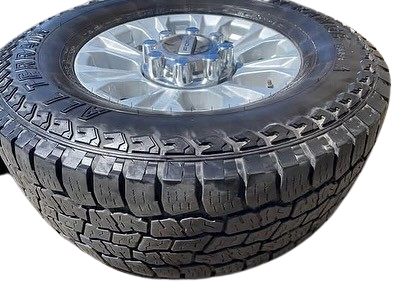 Factory 18” Ford F250 Wheels with Open Range 35” AT Tires