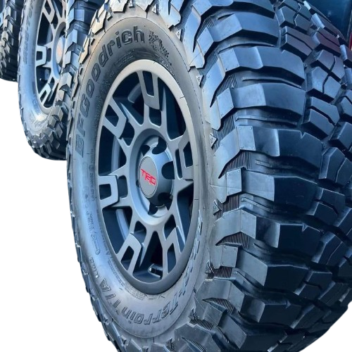 OEM TRD Pro Wheels with BFG KM3 Tires