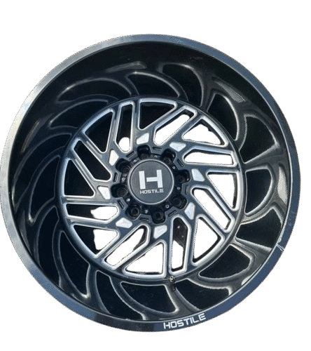 22x12 Hostile Jigsaw Blade Cut Rims