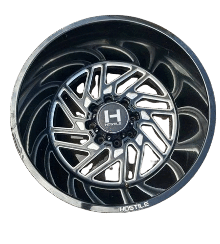 22x12 Hostile Jigsaw Blade Cut Rims