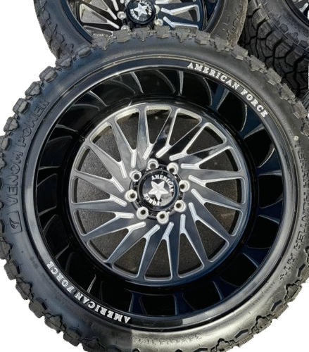 Brand New 24x14 American Force Morph Wheels with 35x14.50R24 Venom Tires