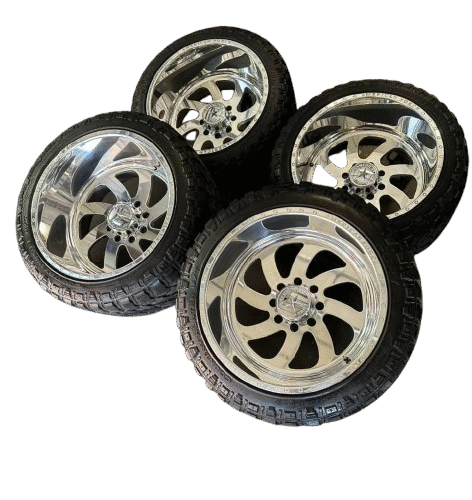 New 22x14 American Force "Blades" Wheels with 33x14.50R22 Fury Country Hunter M/T Tires