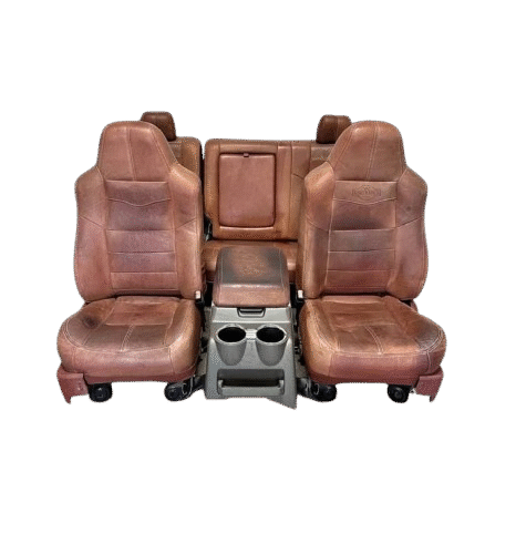 1999-2016 Ford Super Duty F250 F350 King Ranch Leather Crew Cab Front and Rear Seats with Console