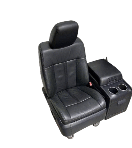 2017-2022 Ford Super Duty F250 F350 F450 Black Leather Front Seats with Center Console