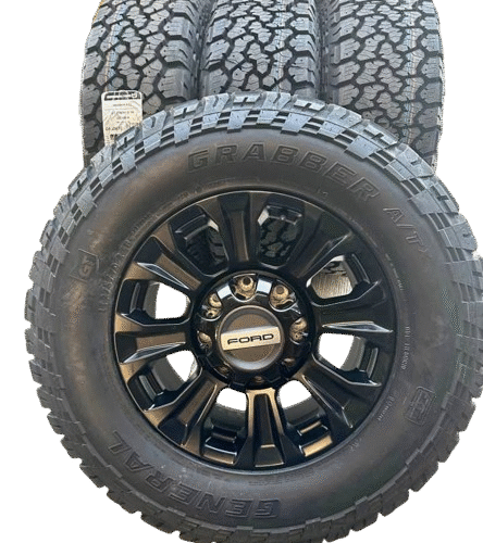 Brand New Ford Superduty Tremor Wheels with General Grabber LT 275/70-18 Tires