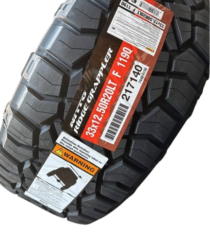 Set of 4 Brand New Nitto Ridge Grappler Tires 33x12.50R20LT